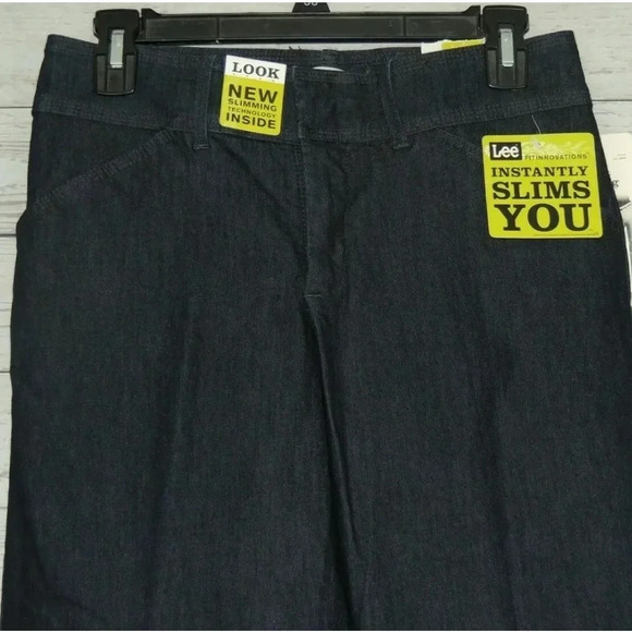 Lee Natural Fit Straight Leg Below Waist pants stretch instantly slimming - Picture 2 of 6